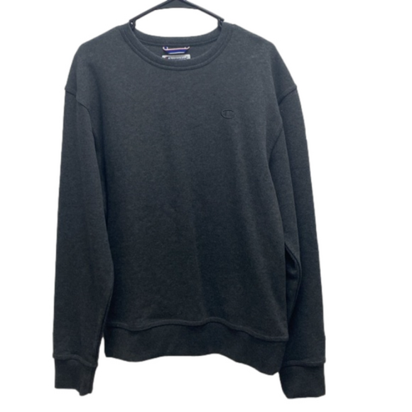 Champion gray long sleeve pullover sweatshirt size medium - Picture 1 of 9